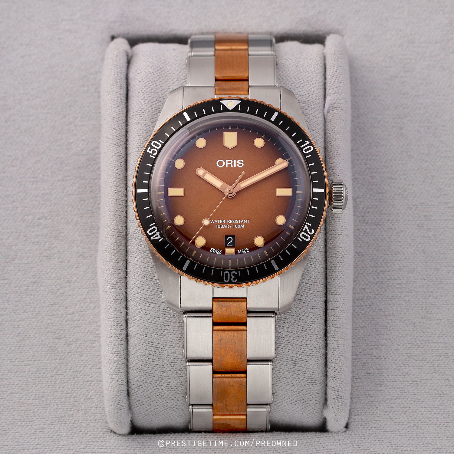 Pre-owned Oris Divers Sixty-Five Sunset 40mm 01 733 7707 4356-07 8